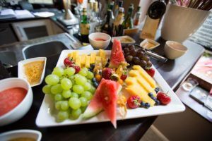 Obst- und Dessertbuffet des Sonntagsbrunch im Restaurant Stresa